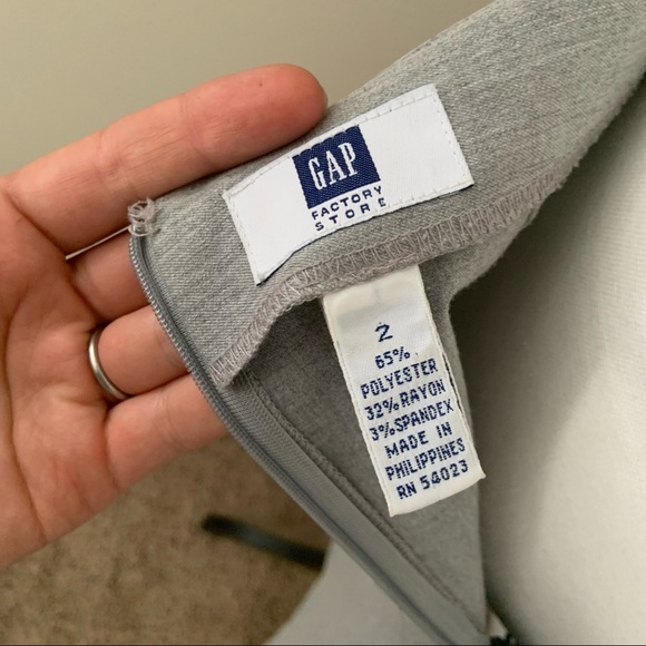 Gap Grey Gray Skirt with Belt Size 2 Y2K - Picture 6 of 9